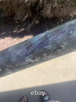 Elly De La Cruz Jeu Utilisé Cracked Signé Autographié Bat De Baseball Auto Mlb