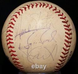 Équipe signée par les Pittsburgh Pirates, champions de la NL East en 1990, avec la balle utilisée par BARRY BONDS