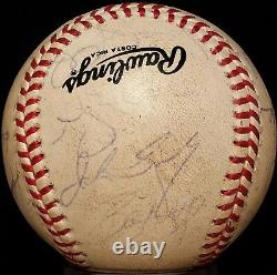 Équipe signée par les Pittsburgh Pirates, champions de la NL East en 1990, avec la balle utilisée par BARRY BONDS