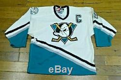 Fin 1990 Paul Kariya Hof Game Signed Ducks D'anaheim Utilisé Hockey Jersey