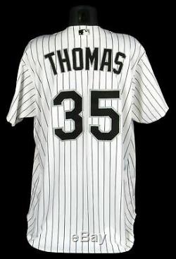 Frank Thomas Signé Authentic 2000 Chicago White Sox Jeu Utilisé Jersey Jsa Coa