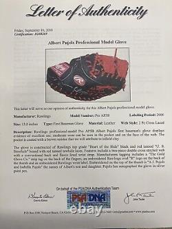 Gant Heart of the Hide utilisé en match par Albert Pujols, signé B/U - Rawlings, PSA/DNA LOA