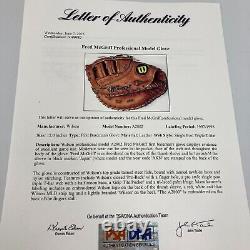 Gant de baseball Wilson utilisé en jeu signé par Fred McGriff, 1997 HOF PSA DNA COA.