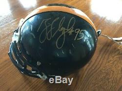 Greg Lloyd Pittsburgh Autographié Steelers Jeu Utilisé Riddell Casque