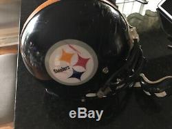 Greg Lloyd Pittsburgh Autographié Steelers Jeu Utilisé Riddell Casque