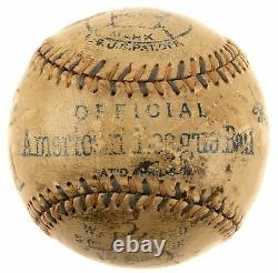 Historique 1909 World Series Game Used Baseball Fred Clarke Signé Et Inscrit Psa