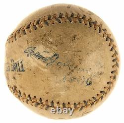 Historique 1909 World Series Game Used Baseball Fred Clarke Signé Et Inscrit Psa
