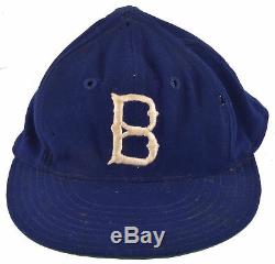Incroyable Jackie Robinson 1951 Brooklyn Dodgers Jeu Signé Hat Jsa Coa