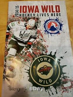 Iowa Wild Game-worn Hockey Jersey (porté Et Signé Par Marc Hagel) -54-ahl