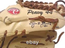 Jake Peavy Signé Jeu Usagé De Baseball Pitcher Fielder Gant Mitt Rookie Era Gamer