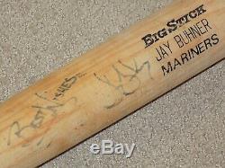 Jay Buhner Jeu Anciens Et D'occasion Bat Seattle Mariners Psa Adn Gu 8