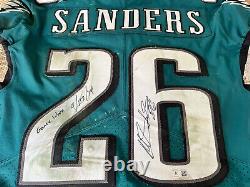 Jeu Miles Sanders Philadelphia Eagles 2019 Utilisé Et Autographié Football Jersey