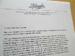 Jim Kelly 1993 Jeux De Lettres Usés / Portés Signés Lettre D’authenticité De Jersey-lelands