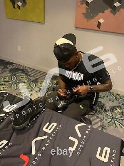 Joe Johnson Autographié Signé Game Sneakers D'occasion Nba Atlanta Hawks Loa Nets