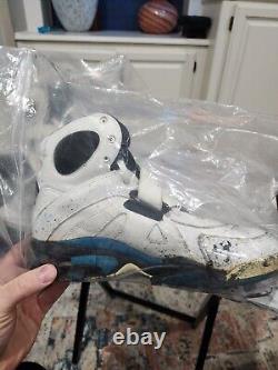 John Starks #3 Chaussures de basket Nike utilisées lors d'un match, autographiées, NY Knicks Taille 12