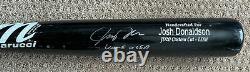 Josh Donaldson 2016 Jeu Utilisé Uncracked Bat Autographe Signé Jays Indians Braves