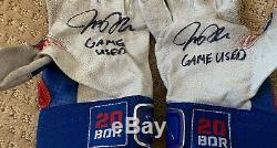 Josh Donaldson Jeu Utilisé Blue Jays Gants Batting Paire Autographe