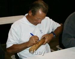 Kc Royals George Brett Jeu Utilisé Chauve-souris 1984/85 Ère Pine Tar Hof Signé Autographe