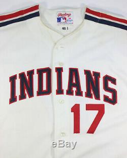 Keith Hernandez Signé Jeu Utilisé Final Season Indians De Cleveland Jersey 86 Mets