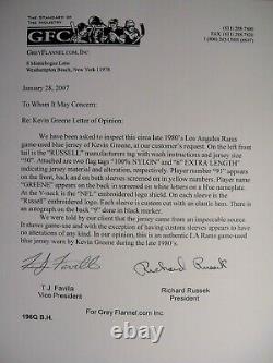 Kevin Greene #91 Game Used Worn Los Angeles Rams Circa 1992 Jersey Signed Hof