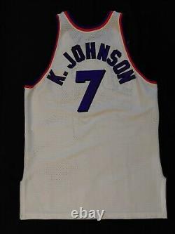 Kevin Johnson Kj Phoenix Suns Authentic Champion Game Jersey Taille 48 Autographié