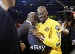 Kobe Bryant Lakers Jeu Utilisé Porté 15-16 Saison Finale Domestique Signé Veste De Chauffage