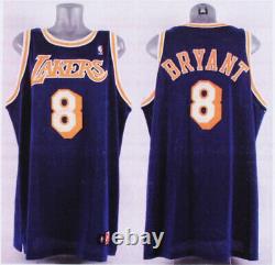 Kobe Bryant Signé Jeux Utilisés Jersey 1998-1999 Lacs Autoentiques 2 Mears De Coa Psa