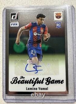 Lamine Yamal 2023-24 Panini Donruss Magnifique Jeu Auto FC Barcelona Rookie