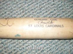 Larry Walker Jeu Utilisé Bat Barrel Autographiés Louisville Slugger C235 Cardinals