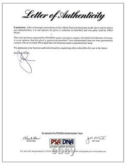 Le meilleur gant de baseball signé et utilisé lors du match de débutant d'Albert Pujols en 2001, certifié PSA DNA.