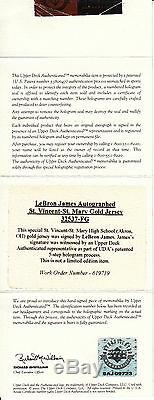 Lebron James Maillot High School Signé 2002-2003 - Très Rare