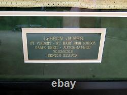 Lebron James Très Rare 2002-2003 Game-used Signé High School Jersey Avec Certs