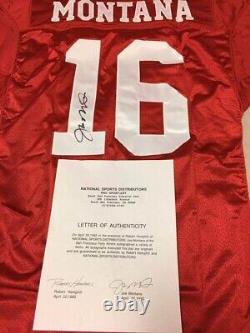 Maillot Wilson signé et utilisé par Joe Montana des San Francisco 49ers