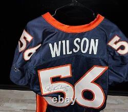 Maillot de jeu Al Wilson #56 des Denver Broncos de 2004, signé PSA/DNA autographe