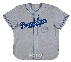 Maillot de jeu utilisé par Johnny Podres signé des Brooklyn Dodgers, authentifié par la MLB Holo