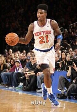 Maillot de la NBA porté et signé par Iman Shumpert. New York Knicks COA.