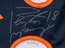 Maillot des Denver Broncos utilisé lors du jeu signé par Peyton Manning en 2012 avec le certificat d'authenticité de Steiner
