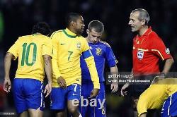 Maillot signé de Robinho Brésil contre l'Ukraine (match amical international) 10-11-2010