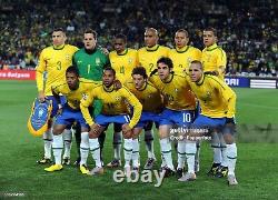 Maillot signé de Robinho Brésil contre l'Ukraine (match amical international) 10-11-2010