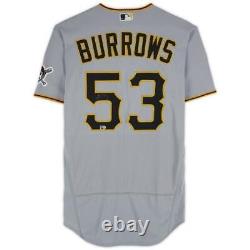 Maillot signé porté en match par Mike Burrows des Pittsburgh Pirates de la saison 2023 de la MLB