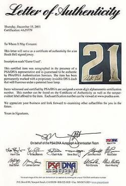 Maillot utilisé lors du jeu signé par Heath Bell des Padres de San Diego de 2010 avec certificat PSA/DNA LOA et autographié.