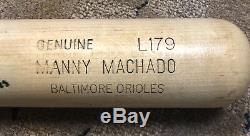 Manny Machado Rookie Jeu Bat Orioles Signed Utilisé Dodgers