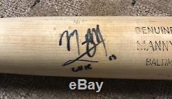 Manny Machado Rookie Jeu Bat Orioles Signed Utilisé Dodgers