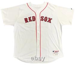 Manny Ramirez Autographié Jeu Utilisé 2005 Red Sox White Jersey
