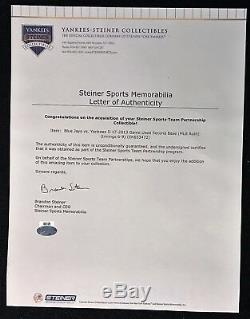 Mariano Rivera Authentique Signé Jeu Utilisé Yankee Stadium Deuxième Base Steiner Mlb