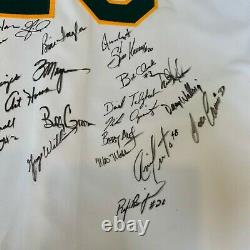 Mark Mcgwire 1997 Oakland A's Team Signed Game Used Jersey 30 Sigs With Jsa Coa