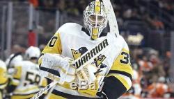 Matt Murray Pittsburgh Penguins Signée 2017 Jeu Utilise Guerrier Gardien De But Bâton Withcoa