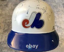 Mel Rojas Jeu D'occasion Casque Batting Montréal Expos 1991 Signed Inc. Gary Carter