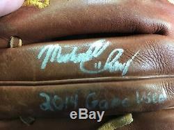 Michael Chavis Jeu Utilisé Gant Signé Loa Photo Boston Red Sox Mizuno Gmp 600dk