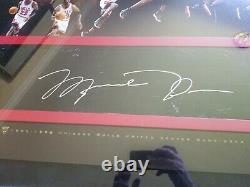Michael Jordan Autographed Signed Floor Piece Upper Deck Jeu Utilisé Uda Limitée